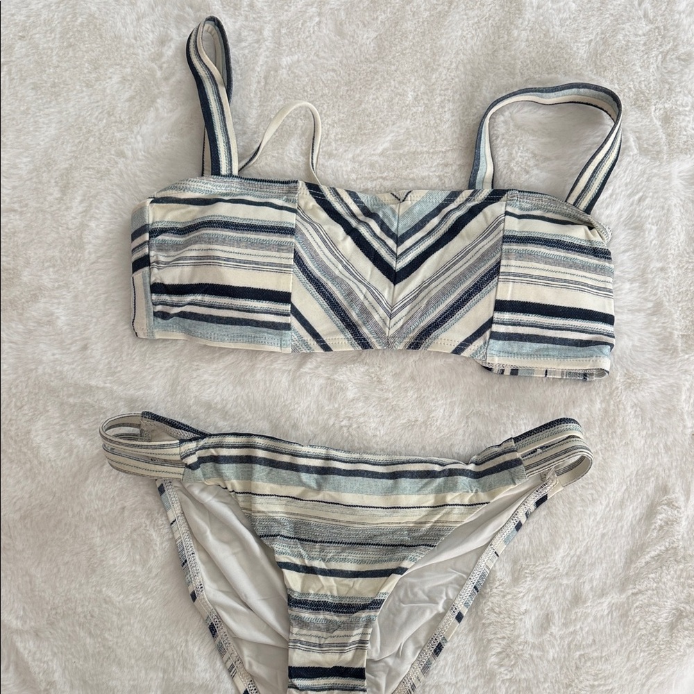 Splendid Striped Bikini Set